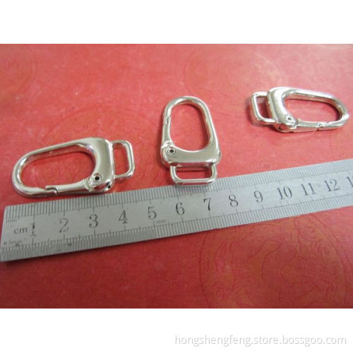 Manufacturer Supply Fashion Zinc Alloy Keychain Snap Hook